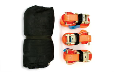 Image of Tentsile Tents Trillium XL Amazing Triple Heavy Duty PE Mesh Hammock, Fire Resistance US CPAI-84, 1 Season, Black THMXL