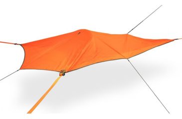 Image of Tentsile Tents Una 1 person Tree Tent w/ Removable Rainfly, 40D Inclined Joint Nylon-Polyester, Fire Resistance US CPAI-84, Orange, UNAORG