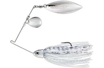 Image of Terminator Pro Series Spinnerbait, Colorado/Willow Blades, Nickel/Nickel Blade Finish, Silver Shiner, 3/8oz, PSS38CW81NN