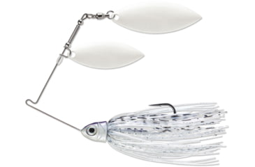 Image of Terminator Pro Series Spinnerbait, Willow/Willow Blades, White/White Blade Finish, Silver Shiner, 3/8oz, PSS38WW81WW