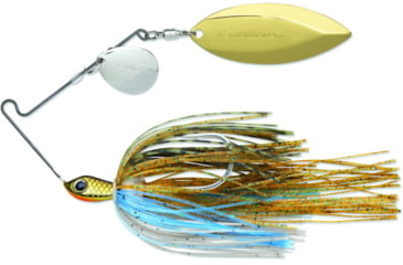 Image of Terminator Super Stainless Spinnerbait, Gold Colorado Blade/Nickel Willow Blade, Bluegill, 1/2oz, S12CW94NG