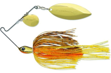 Image of Terminator Super Stainless Spinnerbait, Gold Colorado/Willow Blade, Pumpkinseed, 1/2oz, S12CW93GG