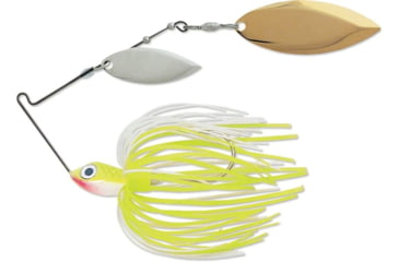 Image of Terminator Super Stainless Spinnerbait, Gold/Nickel Willow Blade, Chartreuse White Shad, 1/2oz, S12WW02NG