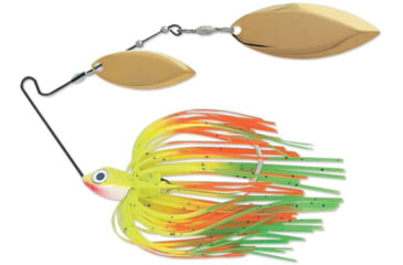 Image of Terminator Super Stainless Spinnerbait, Gold Willow Blade, Hot Tip Chartreuse, 3/8oz, S38WW18GG