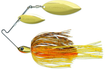 Image of Terminator Super Stainless Spinnerbait, Gold Willow Blade, Pumpkinseed, 1/2oz, S12WW93GG