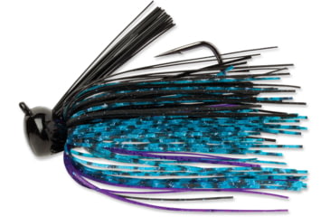 Image of Terminator Weedless Football Jig, Black Blue Purple, 1oz, FJW186