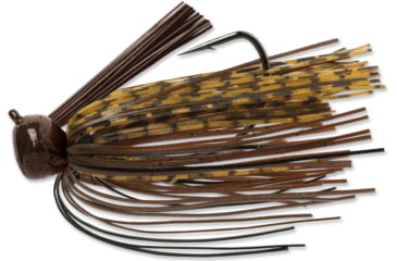 Image of Terminator Weedless Football Jig, Pumpkin Brown Black, 1/2oz, FJW1272