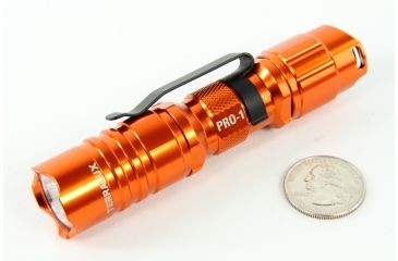 Image of Lightstar Pro1 150 Lumen, 1xAA Aluminum 3 Mode LED Flashlight, High-Vis Orange TLF-PRO-1-OR