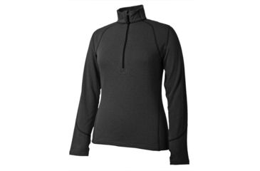 Image of Terramar Grid Fleece Wmns Ls Zip Blk Sm W8312-010 SM