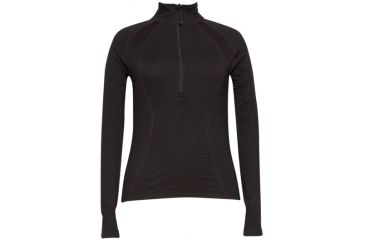 Image of Terramar Grid Fleece Wmns Ls Zip Blk Md W8312-010 MD