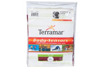 Image of Terramar Polyvalent Wmns Crew Lg Garnet W-6850-623 LG