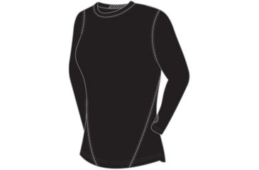 Image of Terramar Thermolator Mens Crew Blk Md W7543-010 MD