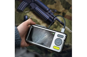 Image of Teslong 45in Flexible Rifle Borescope w/IPS Screen, Black / Mettalic Grey / Lime Green, TSNTG500