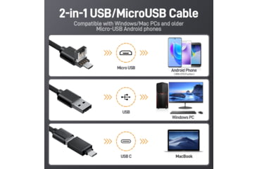 Image of Teslong NTG100-C 45-Inch Flexible USB-C Borescope, Black, TSNTG100-C