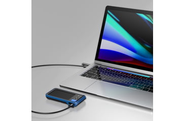 Image of Teslong NTG200H Focus &amp; Fold Rifle Borescope w/ 4.5in IPS Screen, Blue/Metalic Grey, NTG200H + MS450