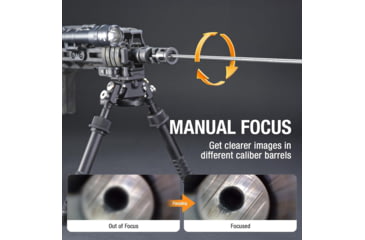 Image of Teslong NTG200H Focus &amp; Fold Rifle Borescope w/ 5in HD Screen, Lime Green/Metalic Grey, NTG200H + NTS500B