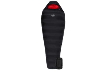 Image of TETON Sports ALTOS 0 F Down-Filled Mummy Sleeping Bag, Black/Red, 2202BK