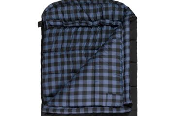 Image of TETON Sports Bridger 0 F Canvas Sleeping Bag, Charcoal/Blue, Long, 10032