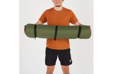 Image of TETON Sports Bridger 0 F Canvas Sleeping Bag, Green/Plum, Long, 10033