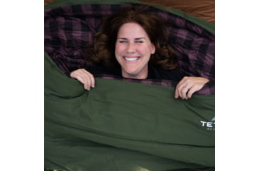 Image of TETON Sports Bridger -35 F Canvas Sleeping Bag, Pecan/Fox, Long, 10011