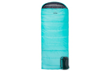 Image of TETON Sports Celsius 0 F Sleeping Bag, Left Zipper, Teal/Grey, Regular, 1176L