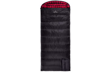 Image of TETON Sports Celsius XXL 0 F Sleeping Bag, Right Zipper, Black/Red, 2XL, 101R