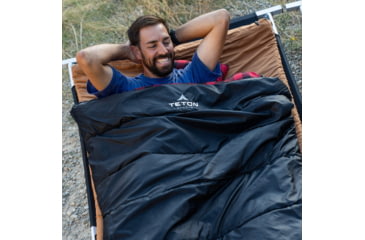 Image of TETON Sports Celsius XXL 0 F Sleeping Bag, Right Zipper, Black/Red, 2XL, 101R