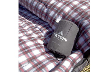 Image of TETON Sports Fahrenheit 20 F Mammoth Double Sleeping Bag, Double-Wide, Grey/Red, 1064