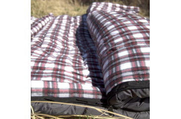 Image of TETON Sports Fahrenheit 20 F Mammoth Double Sleeping Bag, Double-Wide, Grey/Red, 1064