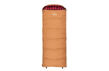 Image of TETON Sports Lil Bridger 0 F Junior Canvas Sleeping Bag for Kids, Pecan/Fox, Junior, 10041