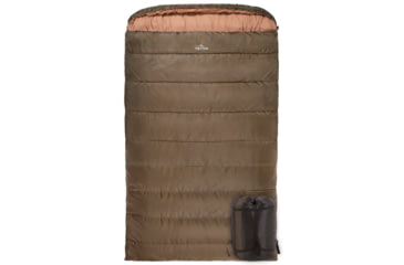 Image of TETON Sports Mammoth 0 F Double Sleeping Bag, Double-Wide, Green/Tan, 111
