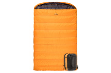 Image of TETON Sports Mammoth 0 F Double Sleeping Bag, Double-Wide, Orange/Grey, 111O