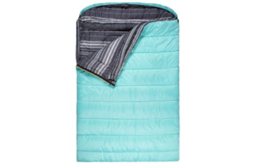 Image of TETON Sports Mammoth 0 F Double Sleeping Bag, Double-Wide, Teal/Grey, 111T