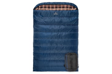 Image of TETON Sports Mammoth 20 F Double Sleeping Bag, Double Wide, Blue/Brown, 109