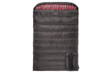 Image of TETON Sports Mammoth 20 F Double Sleeping Bag, Double Wide, Grey/Red, 110