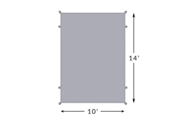 Image of TETON Sports Mesa Tent Footprint, 6 Person, Grey, 2011FP