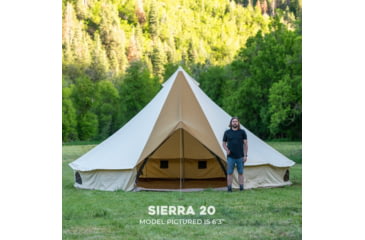Image of TETON Sports Sierra Canvas Tent, 12 Person, Brown, 2014