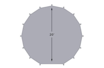 Image of TETON Sports Sierra Tent Footprint, 12 Person, Grey, 2014FP