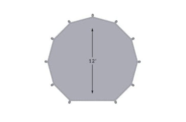 Image of TETON Sports Sierra Tent Footprint, 6 Person, Grey, 2012FP
