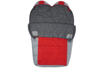 Image of TETON Sports Tracker 5 F Double Mummy Sleeping Bag, Red/Grey, 1109