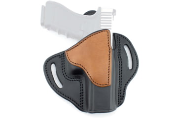 Image of Texas 1836 Cannon Two Tone - Open Top OWB Holster, Right Hand, Most Full Size 1911s, With No Attachment, Black, TX-BH3-200-TT