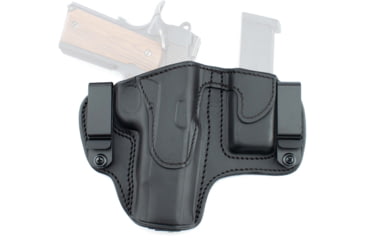 Image of Texas 1836 Crusader - 2 In 1 Dual Clip Open Top Holster w/ Magazine Carrier, Right Hand, 1911 5in, With No Attachment, Black, TX-OT-DCH-MC-200
