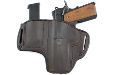 Image of Texas 1836 Crusader - 2 In 1 Dual Clip Open Top Holster w/ Magazine Carrier, RH, Most .380 Small Frame Pistols 2.75in, Smith &amp; Wesson M&amp;P Bodyguard 380, w/ No Attachment, Brown, TX-OT-DCH-MC-722