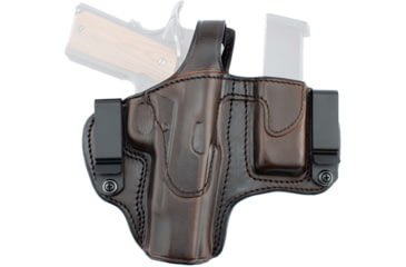 Image of Texas 1836 Crusader - 2 In 1 Thumbreak Holster w/ Magazine Carrier, Right Hand, Smith &amp; Wesson M&amp;P 9 Shield, Smith &amp; Wesson M&amp;P 40 Shield, Glock 43, With No Attachment, Brown, TX-TB-DCH-MC-1012