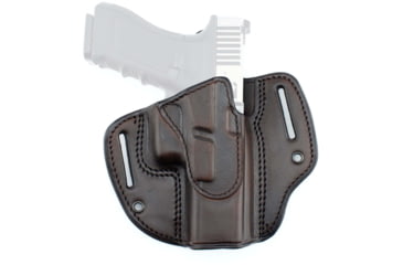 Image of Texas 1836 Crusader - Pancake Style OWB / IWB Holster, Right Hand, SIG Sauer P320, Springfield Armory XD-M 4.5in, With No Attachment, Brown, TX-DCH-502