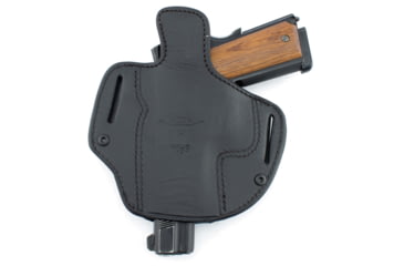 Image of Texas 1836 Crusader - Pancake Style OWB / IWB Holster, Left Hand, SIG Sauer P365, With No Attachment, Black, TX-DCH-491