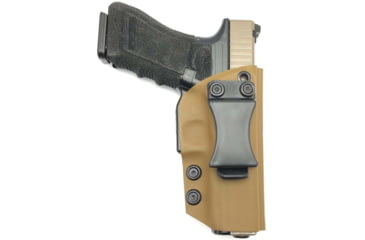 Image of Texas 1836 KYDEX Disruptor Gen II - Taco Style IWB Holster, Right Hand, Glock 43, With No Attachment, Coyote Brown, DTR-GEN2-357