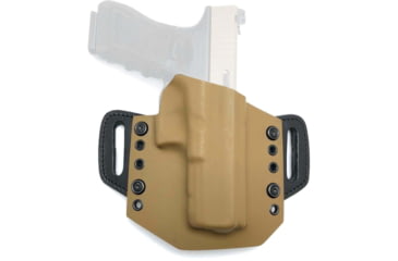 Image of Texas 1836 KYDEX Oathkeeper Gen II - Open Top OWB Kydex Holster, Right Hand, Glock 43, With No Attachment, Coyote Brown, OATHKEEPER-GEN2-357