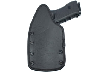 Image of Texas 1836 KYDEX Recruiter / Mag Carrier - Hybrid IWB Kydex/Ecoleather Holster, Ambidextrous Hand, Smith &amp; Wesson M&amp;P 9 Shield, With No Attachment, Black, RECRUITER/MC-1010
