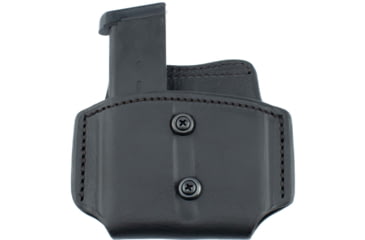 Image of Texas 1836 Belt Slide Double Magazine Carrier, Most 9mm Single Stack, Ambidextrous, Black, TX-DB-MC-016